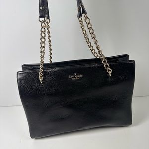 AUTHENTIC Kate Spade NY Emerson Phoebe Purse/Handbag Black Shimmer